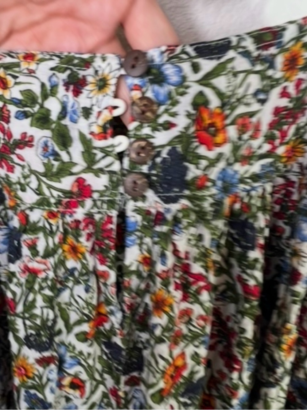 NATURAL LIFE Nina Cotton Blend Floral Maxi Dress Size L - Picture 7 of 11